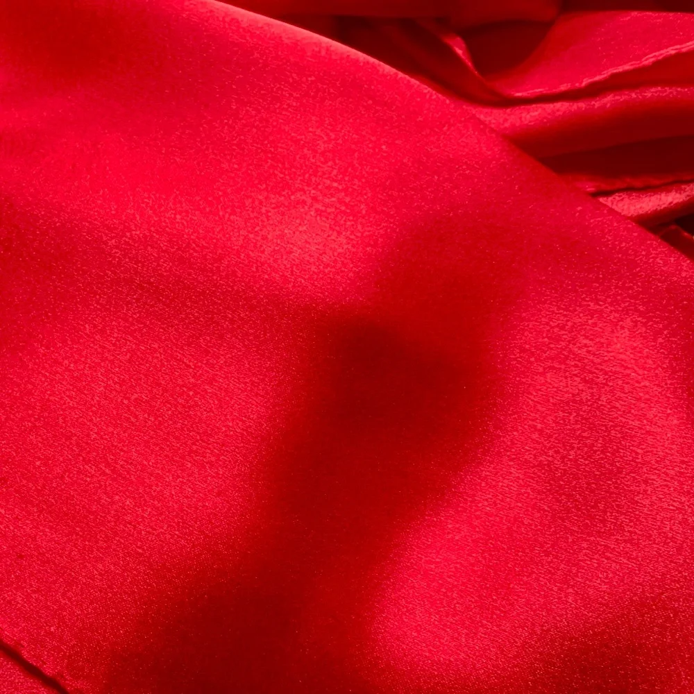 Bright Red 100% SILK SATIN Large Shawl Scarf Wedding Wrap Bridesmaid Cover up
